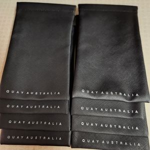 Quay Australia sunglass black cases- pack of 8